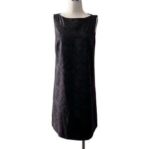 Julie Dillon Women's Casual Sleeveless Knee Length Sheath Dress Black Size 8